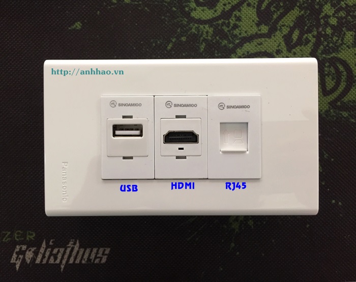 Ổ cắm wallplate RJ45/ HDMI USB âm tường hàng chính hãng
